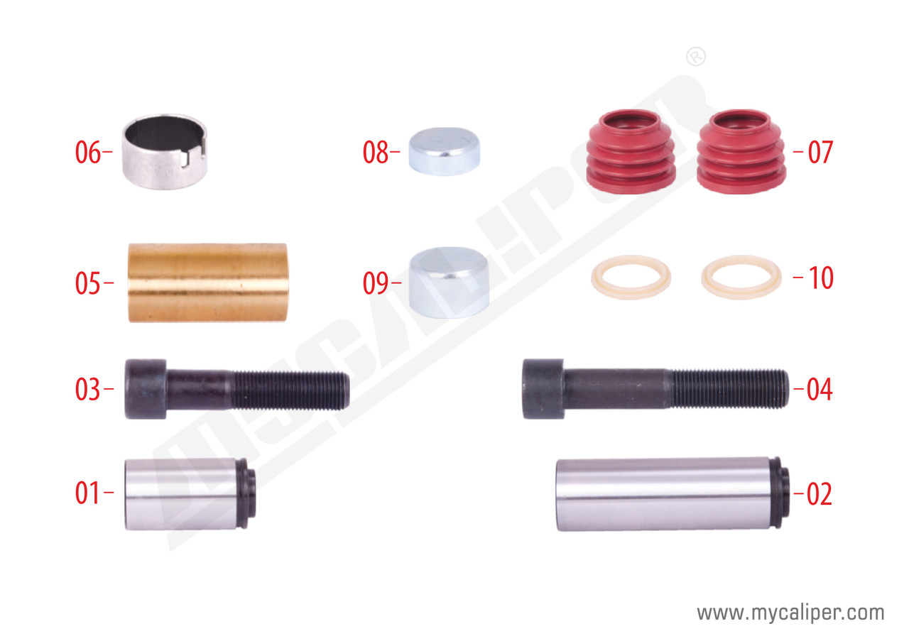 Ремкомплект напрямних супорту KNORR SN6/7/SK7/NA7/ST7 K004100