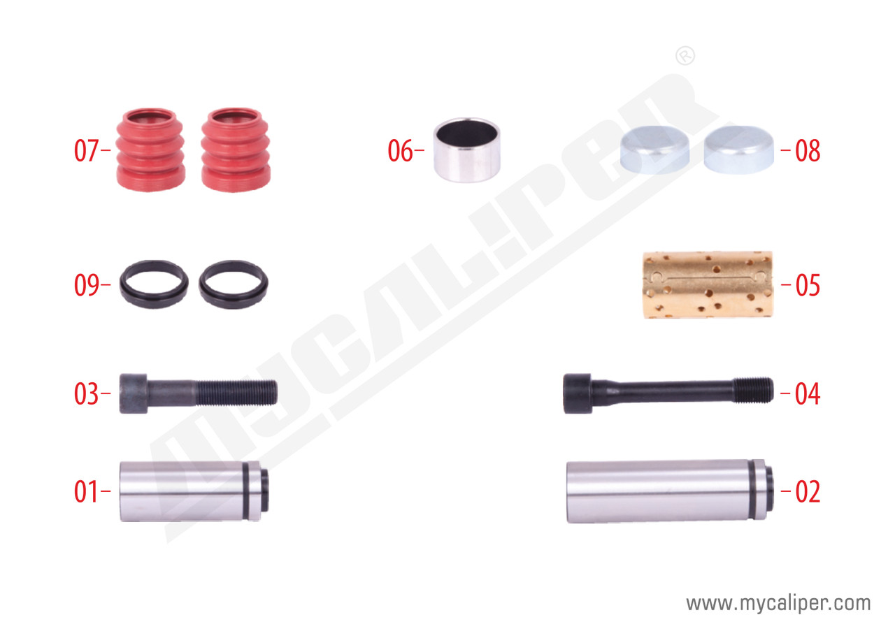 Ремкомплект напрямних супорту KNORR SB7 81508226026